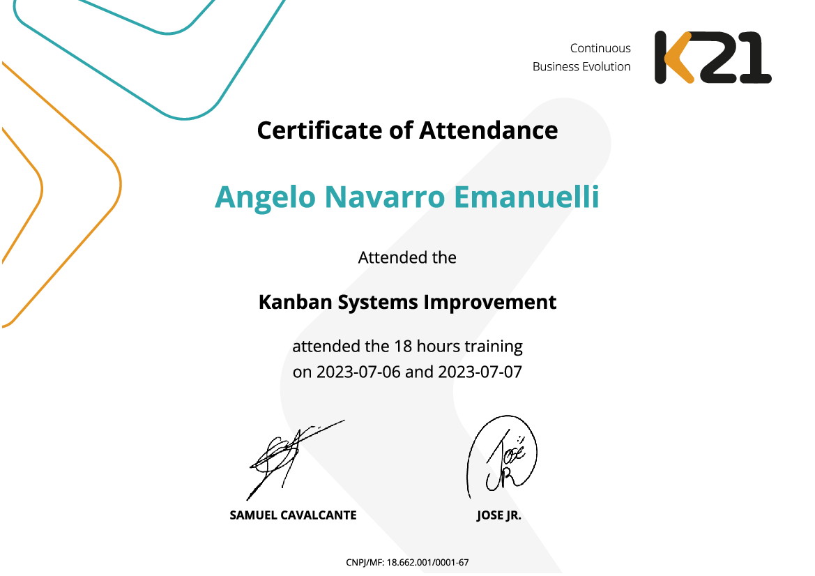 Certificado K21